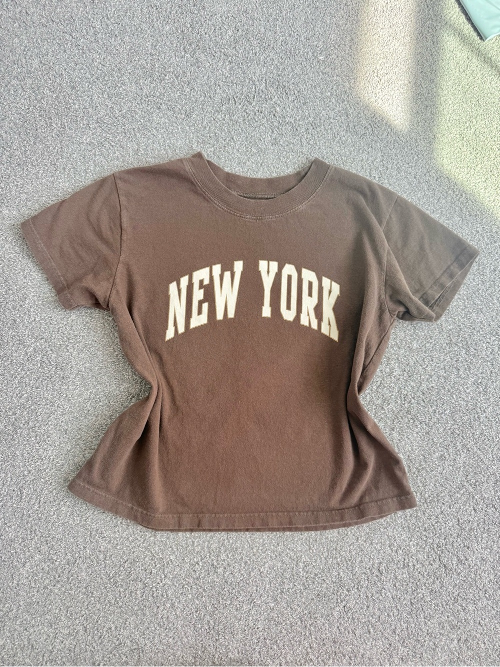 Brandy Melville New York Brown Graphic Tee